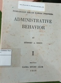 Administrative Behavior