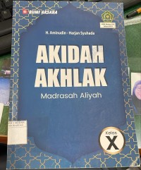 Akidah Akhlak Madrasah Aliyah X