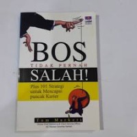 Bos Tidak Pernah Salah