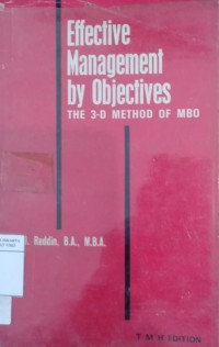 Effective Management by Objectives