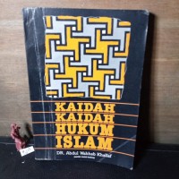 KAIDAH KAIDAH HUKUM ISLAM