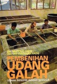 Pembenihan udang galah usaha industri rumah tangga