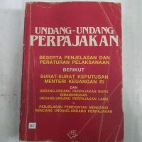 Undang-Undang Perpajakan